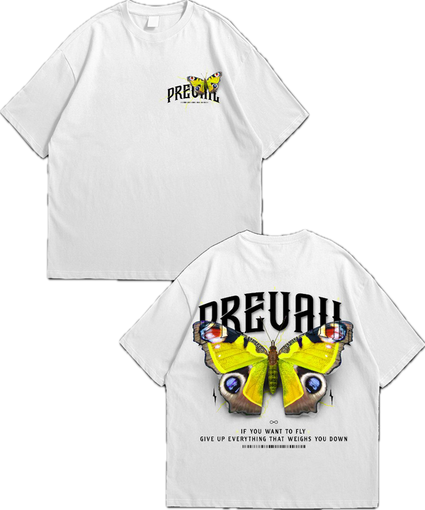 Yellow Prevail Butterfly T-Shirt